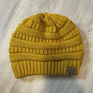 C.C Mustard Knit Beanie